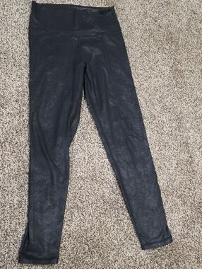 aerie Black High-Rise Shimmer Leggings